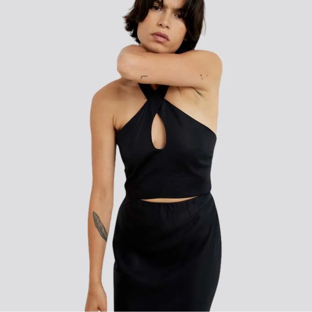 The garment halter top
